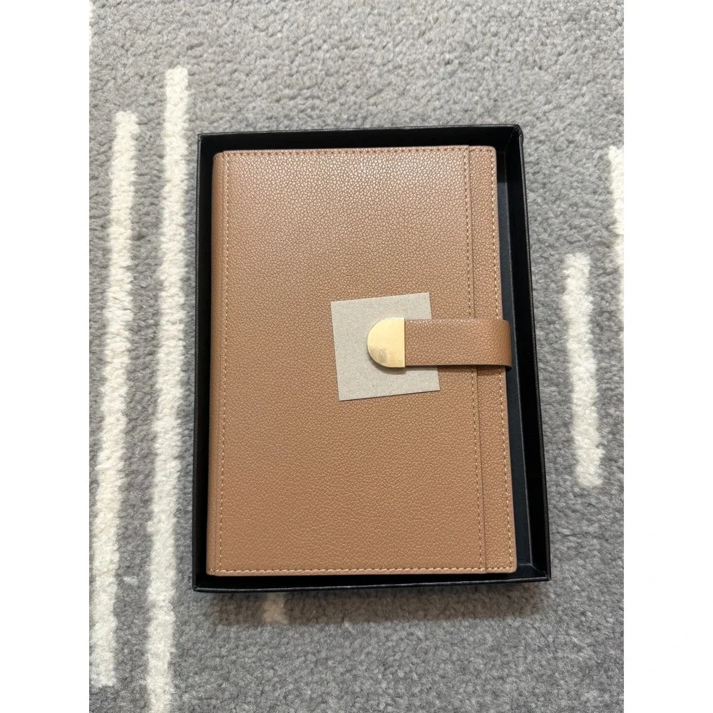 Bobo Rabbit Executive A5 Brown Lined Leather Daily Journal Clasp Closure Box